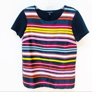 Lands End Muti-Color Stripe Top XS